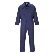 Navy Zip Polycotton Coverall